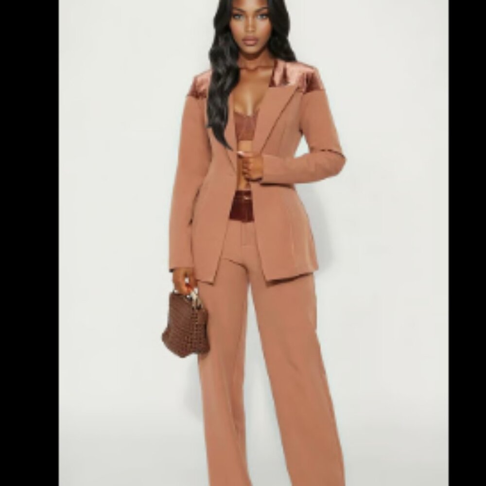 Fashion Nova In The Mix Blazer Pant Set